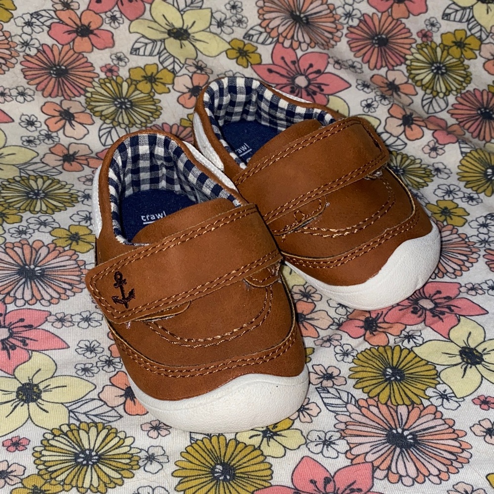 Carter's Brown Anchor Boat Shoes